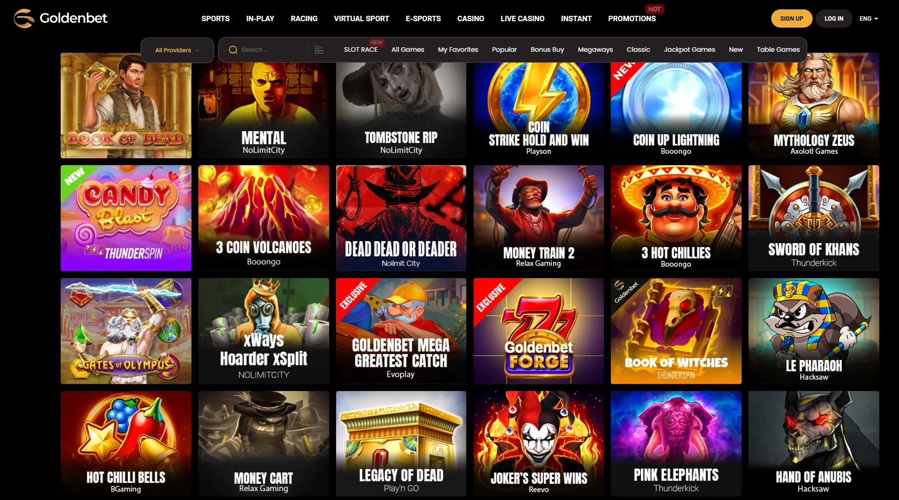 Goldenbet Casino Games