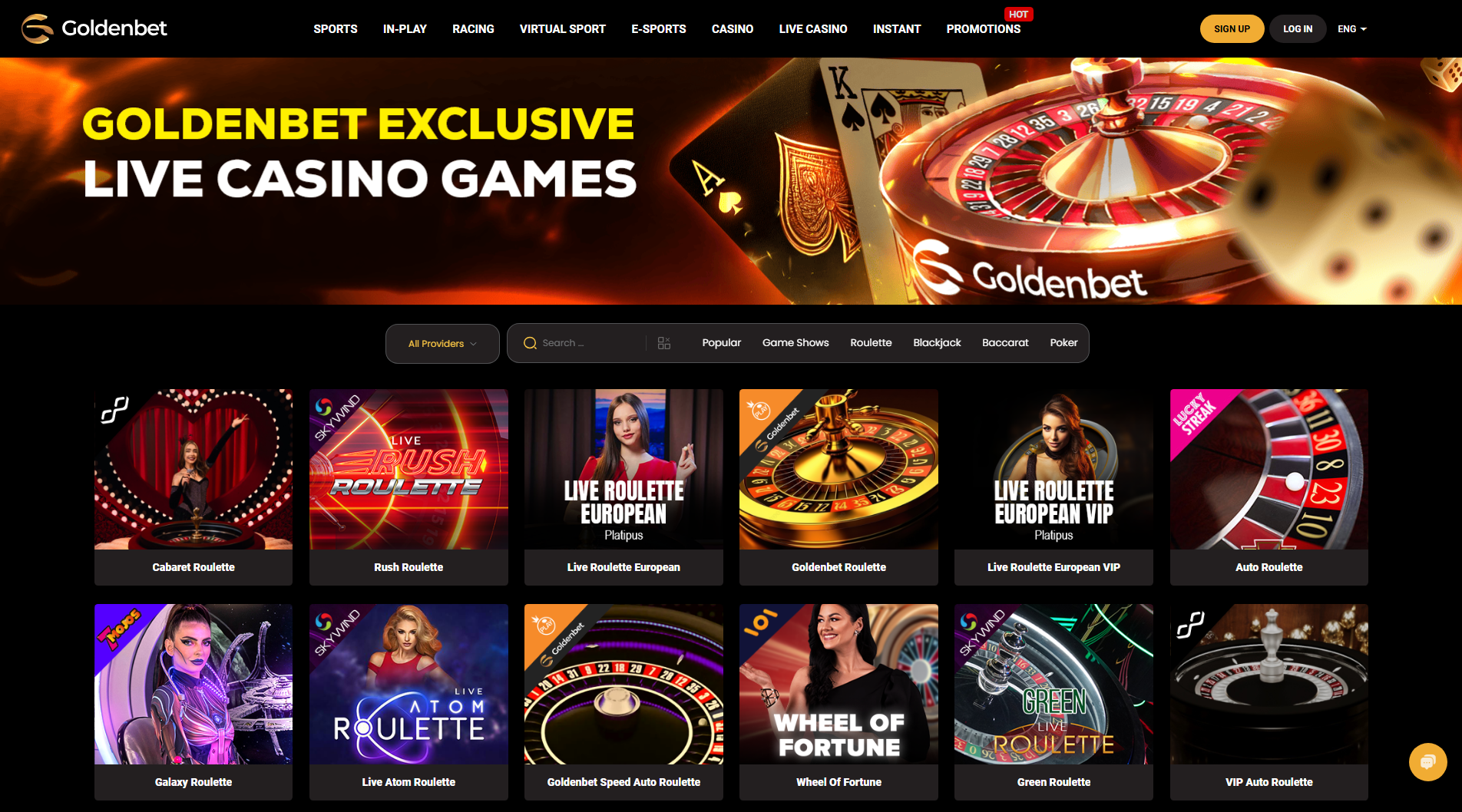 Goldenbet Live Casino